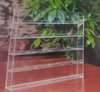 Acrylic Wall Mount Nail Polish Display 5 Shelves Beauty Accessories