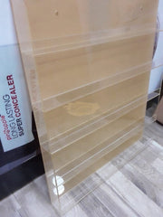 Acrylic Wall Mount Nail Polish Display 5 Shelves Beauty Accessories
