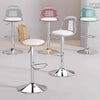 Adjustable Acrylic Swivel Bar Stool with Footrest Bar Stool