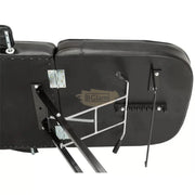 Adjustable Massage Bed/Chair with Stool | Black Facial Chair
