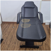 Adjustable Massage Bed/Chair with Stool | Black Facial Chair