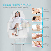 Adjustable Massage Bed/Chair with Stool | White Facial Chair