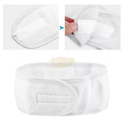 Adjustable Spa Facial Headband | Terry Cloth with Velcro Spa facial headband