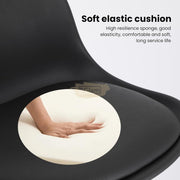 Adjustable Swivel Bar Stool with PU Leather Seat & Footrest Bar Stool