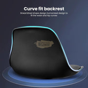 Adjustable Swivel Bar Stool with PU Leather Seat & Footrest Bar Stool