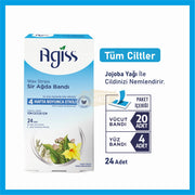 AGISS Blue Body Wax Strips 24pcs | All Skin Types Hair Removal Body Wax Strips