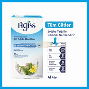 AGISS Blue Wax Strips Kit 41pcs | All Skin Types Depilatory Wax Strips