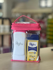 AGISS Electric Roll-On Wax Kit | Bag | (Heater 2x Roll-On Wax Epilation Cloth & Cleansing Wipes) Wax Heater Kit