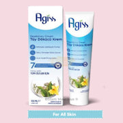 AGISS Green Depilatory Cream 100ml | Sensitive Skin Hair Removal Cream