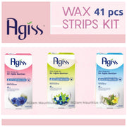 AGISS Green Wax Strips Kit 41pcs | Sensitive Skin Hair Removal Depilatory Wax Strips