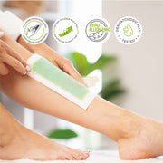AGISS Green Wax Strips Kit 41pcs | Sensitive Skin Depilatory Wax Strips