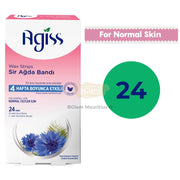 AGISS Pink Body Wax Strips 24pcs | Normal Skin Hair Removal Body Wax Strips