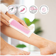 AGISS 24pcs Pink Body Wax Strips | Normal Skin Depilatory Wax Strips