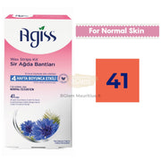 AGISS Pink Wax Strips Kit 41pcs | Normal Skin Hair Removal Depilatory Wax Strips