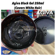 Agiva Black Gel 250ml (Covers White Hair) Hair Styling