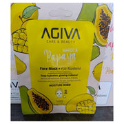 Agiva Mango Papaya Face Mask | Hyaluronic Deep Hydration Sheet