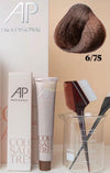 AP Professional Ammonia Free Permanent Hair Color Cream |Dark Blonde Brown Mahogany (6-75)| 100ml Hair color