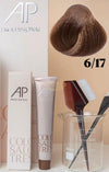 AP Professional Ammonia Free Permanent Hair Color Cream |Dark Blonde Ash Brown (6-17)| 100ml Hair color