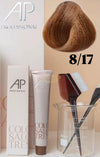 AP Professional Ammonia Free Permanent Hair Color Cream | Light Blonde Ash Brown (8-17)| 100ml Hair color