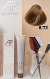 AP Professional Ammonia Free Permanent Hair Color Cream | Light Blonde Brown Matter (8-72)| 100ml Hair color