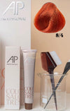 AP Professional Ammonia Free Permanent Hair Color Cream | Light Blonde Copper (8-4)| 100ml Hair color