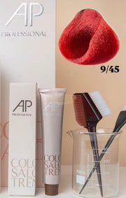 AP Professional Ammonia Free Permanent Hair Color Cream | Light Burgundy Red (9-45)| 100ml Hair color