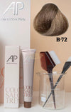 AP Professional Ammonia Free Permanent Hair Color Cream | Matte Brown Balance (B-72)| 100ml Hair color