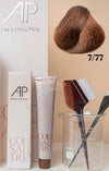 AP Professional Ammonia Free Permanent Hair Color Cream |Medium Blonde Intense Brown (7-77)| 100ml Hair color
