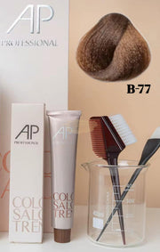 AP Professional Ammonia Free Permanent Hair Color Cream | Mocca Brown Balance (B-77)| 100ml Hair color