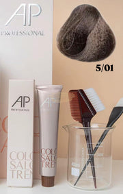 AP Professional Ammonia Free Permanent Hair Color Cream |Natural Light Ash Brown (5-01)| 100ml Hair color