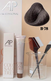 AP Professional Ammonia Free Permanent Hair Color Cream | Tea Brown Balance(B-78)| 100ml Hair color
