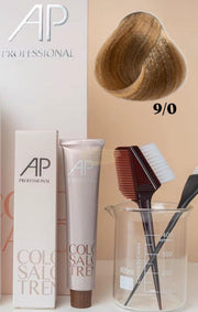 AP Professional Ammonia Free Permanent Hair Color Cream | Very Light Blonde (9-0)| 100ml Hair color