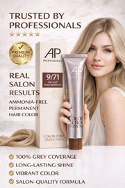 AP Professional Ammonia Free Permanent Hair Color Cream | Very Light Blonde Brown Ash (9-71)| 100ml Hair color
