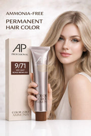 AP Professional Ammonia Free Permanent Hair Color Cream | Very Light Blonde Brown Ash (9-71)| 100ml Hair color