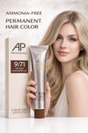 AP Professional Ammonia Free Permanent Hair Color Cream | Very Light Blonde Brown Ash (9-71)| 100ml Hair color