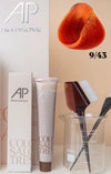 AP Professional Ammonia Free Permanent Hair Color Cream | Very Light Blonde Copper Gold (9-43)| 100ml Hair color