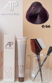 AP Professional Ammonia Free Permanent Hair Color Cream | Violet (0-66)| 100ml Hair color