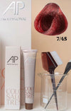 AP Professional Ammonia Free Permanent Hair Color Cream | Warm Burgundy Red (7-45)| 100ml Hair color
