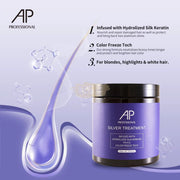 AP Professional Silver Hair Treatment (Anti-Yellow) | 500ml Hair Shampoo