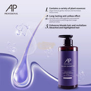 AP Professional Silver Shampoo (Anti-Yellow) | 500ml Hair Shampoo