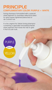 Argandarich No Yellow Purple Shampoo 500ml | Anti Brassy Shampoo