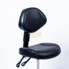 Armless Task Chair on Wheels | Black | F-11