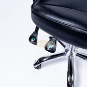 Armless Task Chair on Wheels | Black | F-11