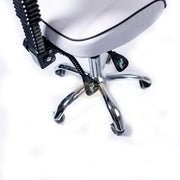 Armless Task Chair on Wheels | White | F-11