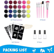 Art Glitter Kit | 24 Colors Nail Art