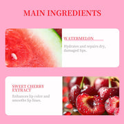 MONDSUB Dual-Color Lip Sleeping Mask Watermelon + Cherry 12g Set