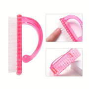 Fingernail Brush Cleaner with Handle Grip