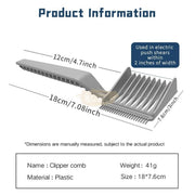 Professional Hairdressing Comb | Silver Professional Hair Comb