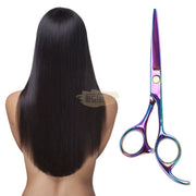 Barber Scissors Set | Hair Cutting & Hair Thinning Shears | 6’’ | Black Barber Scissors