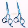 Barber Scissors Set | Hair Cutting & Hair Thinning Shears | 6’’ | Blue Barber Scissors